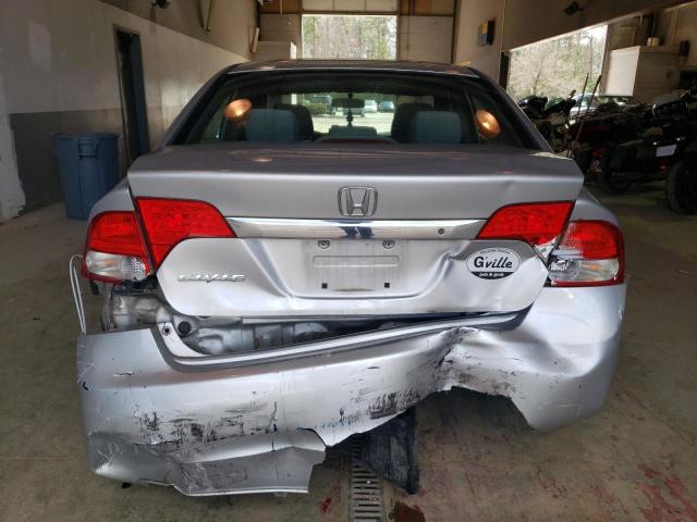 1HGFA165X9L027851 - 2009 HONDA CIVIC LX SILVER photo 6