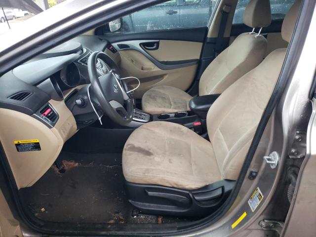 5NPDH4AE3CH142068 - 2012 HYUNDAI ELANTRA GLS TAN photo 7