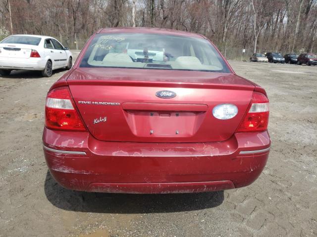 1FAFP23126G108602 - 2006 FORD FIVE HUNDR SE MAROON photo 6