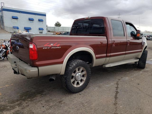 1FTWW31R58EB90741 - 2008 FORD F350 SRW SUPER DUTY BROWN photo 3