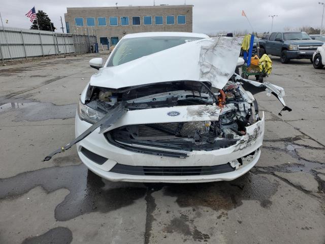 3FA6P0LU3JR141723 - 2018 FORD FUSION SE HYBRID WHITE photo 5