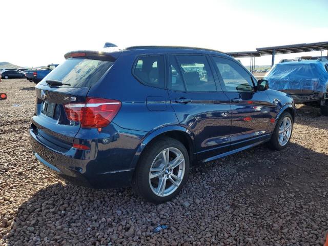 5UXWX9C55D0A08720 - 2013 BMW X3 XDRIVE28I BLUE photo 3