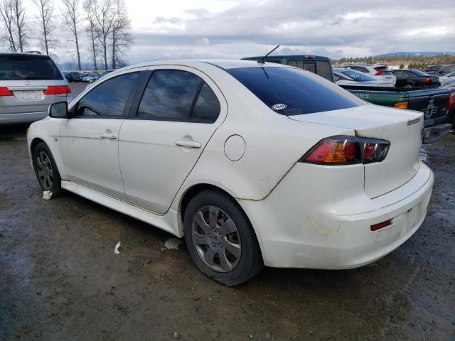 JA32U2FU6BU012523 - 2011 MITSUBISHI LANCER ES/ES SPORT WHITE photo 2