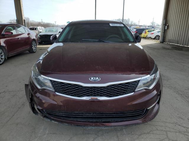 5XXGT4L36HG155665 - 2017 KIA OPTIMA LX BURGUNDY photo 5