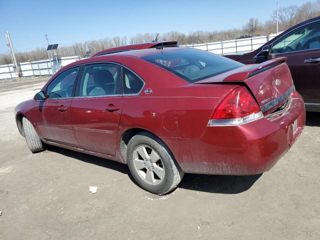 2G1WT58K879196962 - 2007 CHEVROLET IMPALA LT RED photo 2