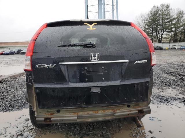 5J6RM4H51EL000172 - 2014 HONDA CR-V EX BLACK photo 6