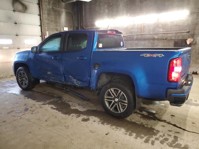 1GCGTBEN9M1135483 - 2021 CHEVROLET COLORADO BLUE photo 2