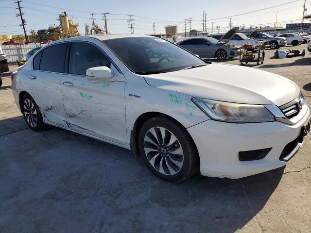 1HGCR6F76FA002074 - 2015 HONDA ACCORD TOURING HYBRID WHITE photo 4