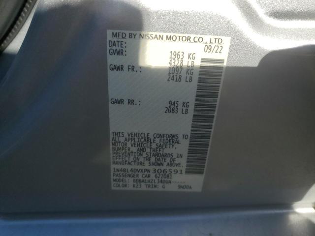 1N4BL4DVXPN306591 - 2023 NISSAN ALTIMA SV SILVER photo 12