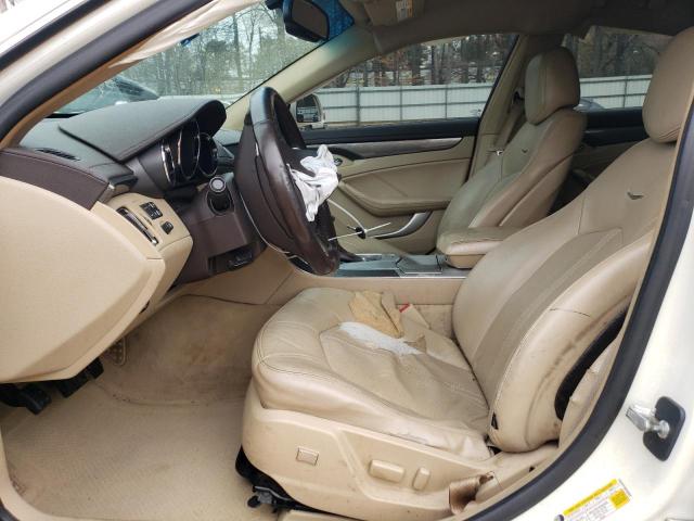 1G6DF577280149329 - 2008 CADILLAC CTS WHITE photo 7