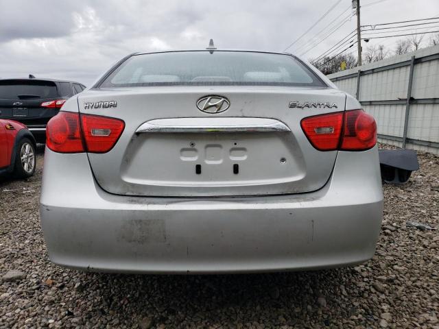 KMHDU4AD0AU901910 - 2010 HYUNDAI ELANTRA BLUE SILVER photo 6