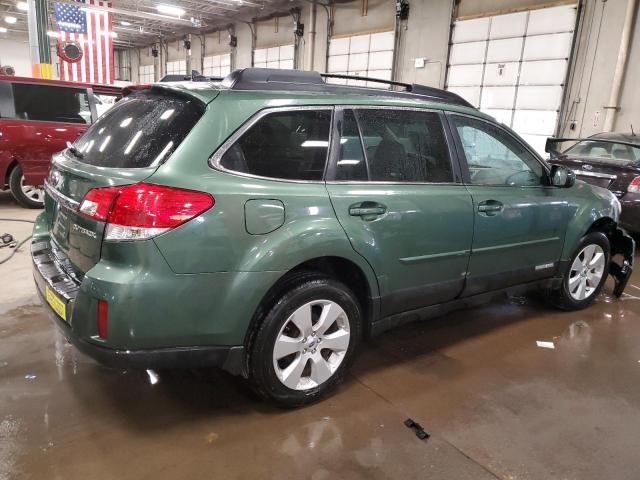 4S4BRCKC5B3437822 - 2011 SUBARU OUTBACK 2.5I LIMITED GREEN photo 3