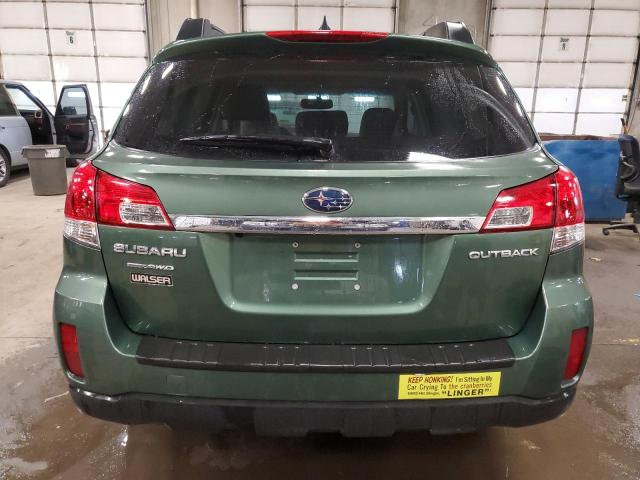 4S4BRCKC5B3437822 - 2011 SUBARU OUTBACK 2.5I LIMITED GREEN photo 6