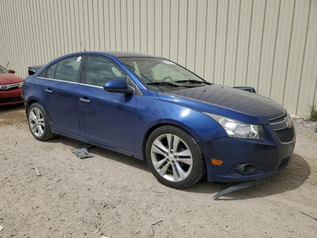 1G1PG5SB7D7127095 - 2013 CHEVROLET CRUZE LTZ BLUE photo 4