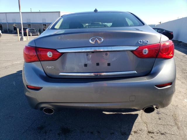 JN1BV7AR6FM394236 - 2015 INFINITI Q50 BASE CHARCOAL photo 6