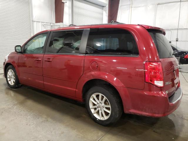 2C4RDGCG0ER265690 - 2014 DODGE GRAND CARA SXT RED photo 2