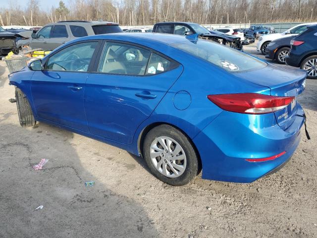 KMHD74LFXHU422989 - 2017 HYUNDAI ELANTRA SE BLUE photo 2