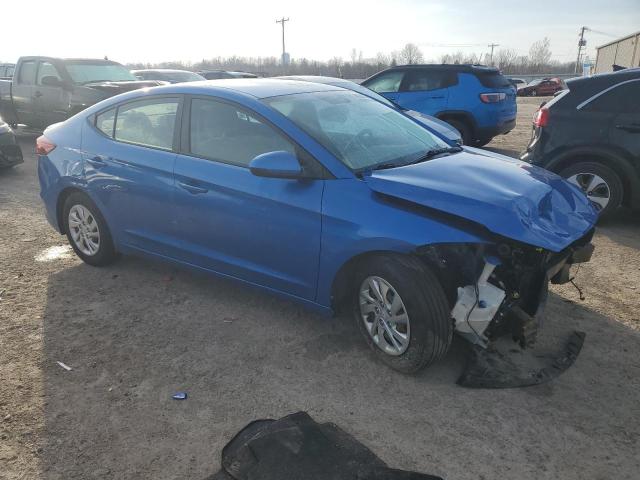 KMHD74LFXHU422989 - 2017 HYUNDAI ELANTRA SE BLUE photo 4