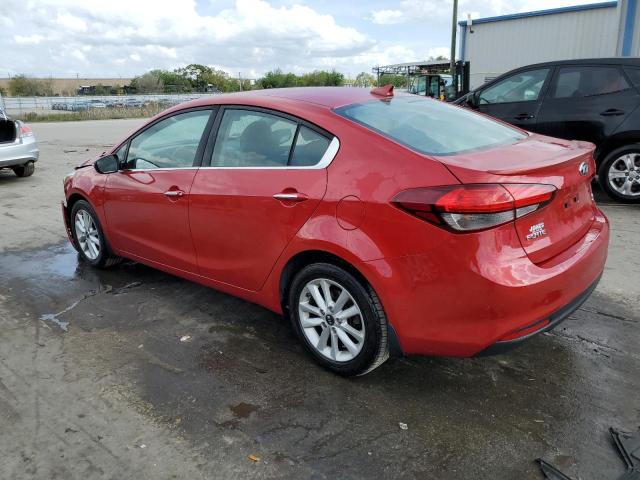 3KPFL4A71HE116525 - 2017 KIA FORTE LX RED photo 2