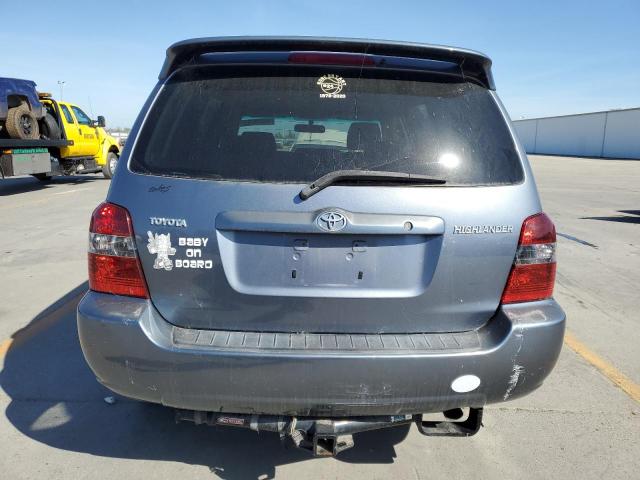 JTEGD21A750117440 - 2005 TOYOTA HIGHLANDER GRAY photo 6