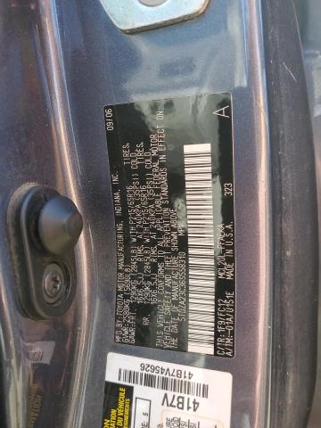 5TDZA23C36S558310 - 2006 TOYOTA SIENNA CE GRAY photo 12