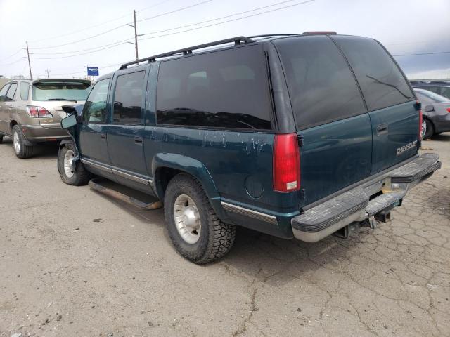 3GNGK26J4VG150143 - 1997 CHEVROLET SUBURBAN K2500 GREEN photo 2