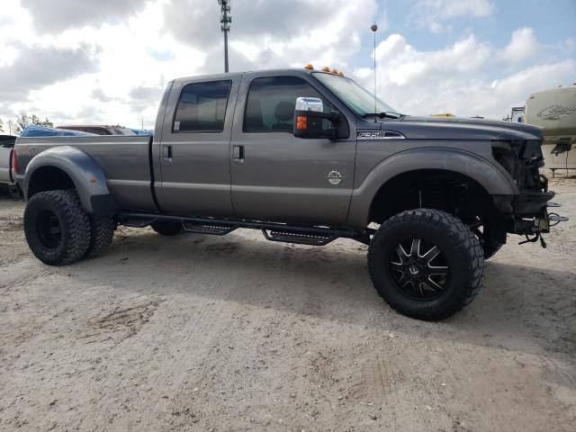 1FT8W3DT3EEA97017 - 2014 FORD F350 SUPER DUTY GRAY photo 3