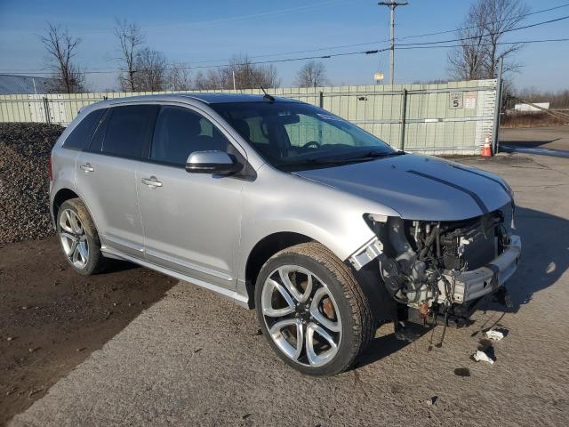 2FMDK3AK3DBA94727 - 2013 FORD EDGE SPORT SILVER photo 4