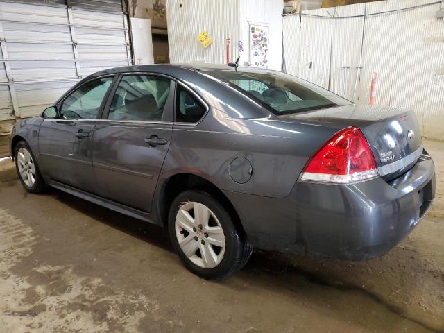 2G1WA5EK1B1123756 - 2011 CHEVROLET IMPALA LS GRAY photo 2