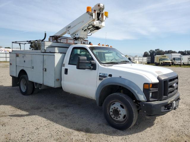 1FD4F46Y58EB78307 - 2008 FORD F450 SUPER DUTY WHITE photo 4