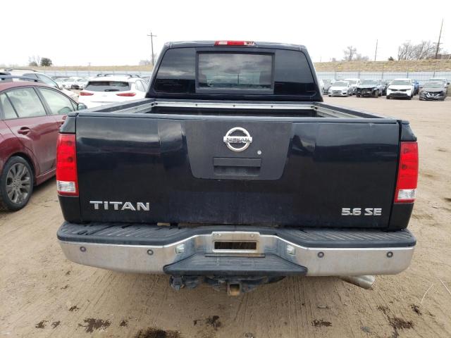 1N6BA07B26N569485 - 2006 NISSAN TITAN XE BLACK photo 6