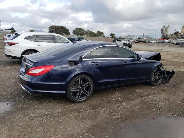 WDDLJ9BB4EA091178 - 2014 MERCEDES-BENZ CLS 550 4MATIC BLUE photo 3