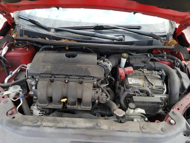 3N1AB7AP4HY342140 - 2017 NISSAN SENTRA S RED photo 11