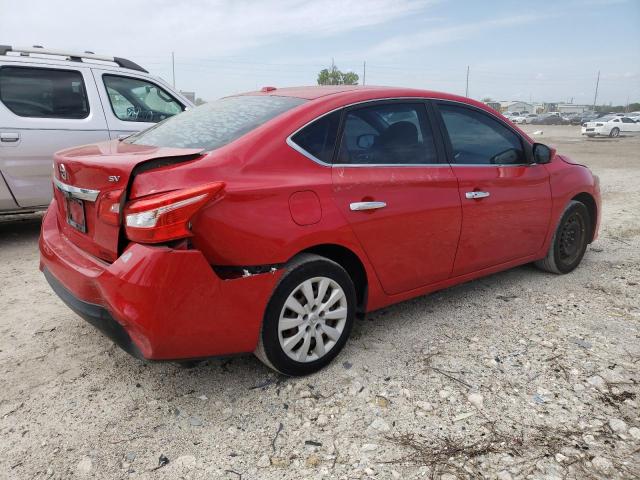 3N1AB7AP4HY342140 - 2017 NISSAN SENTRA S RED photo 3