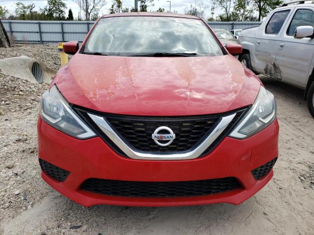 3N1AB7AP4HY342140 - 2017 NISSAN SENTRA S RED photo 5