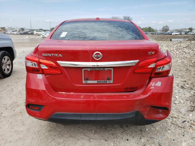 3N1AB7AP4HY342140 - 2017 NISSAN SENTRA S RED photo 6