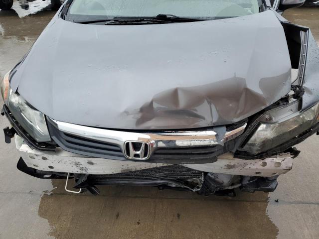 19XFB2F94CE328362 - 2012 HONDA CIVIC EXL ნაცრისფერი ფოტო 11