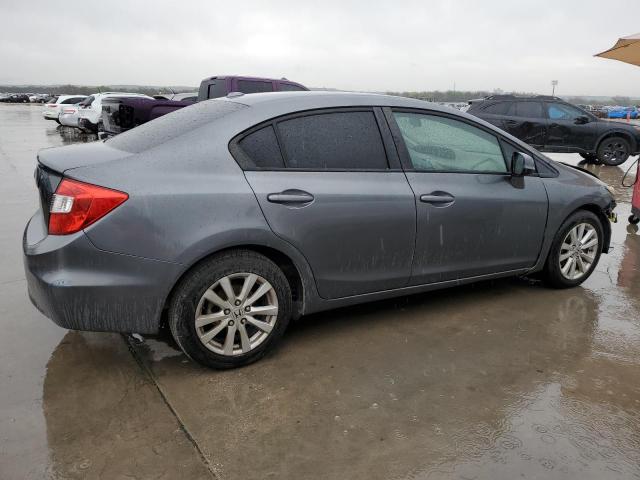 19XFB2F94CE328362 - 2012 HONDA CIVIC EXL ნაცრისფერი ფოტო 3