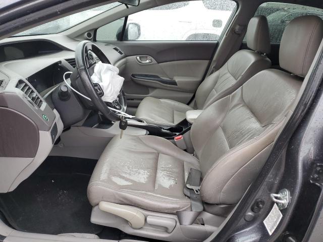 19XFB2F94CE328362 - 2012 HONDA CIVIC EXL ნაცრისფერი ფოტო 7