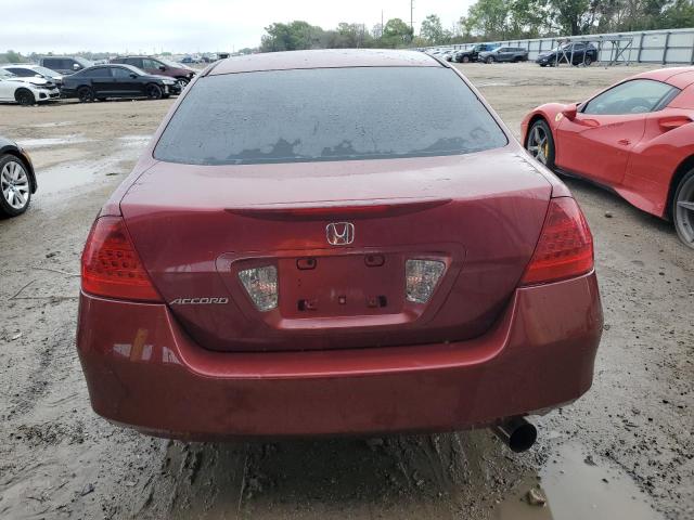 1HGCM56336A035474 - 2006 HONDA ACCORD SE BURGUNDY photo 6