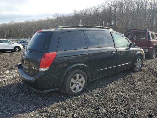 5N1BV28U05N131805 - 2005 NISSAN QUEST S BLACK photo 3