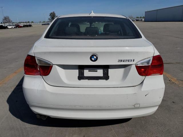 WBAVC53517FZ70378 - 2007 BMW 328 I SULEV WHITE photo 6