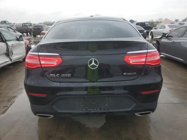 WDC0J4KB6JF474806 - 2018 MERCEDES-BENZ GLC COUPE 300 4MATIC BLACK photo 6