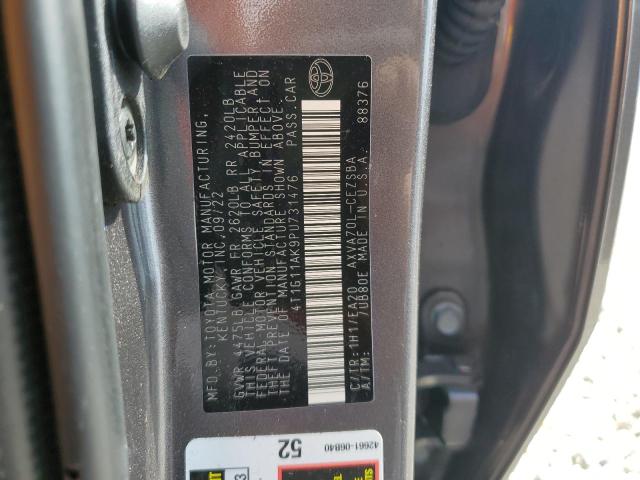 4T1G11AK9PU731476 - 2023 TOYOTA CAMRY SE NIGHT SHADE GRAY photo 12