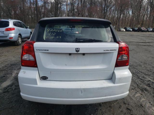 1B3CB5HA3BD242098 - 2011 DODGE CALIBER HEAT WHITE photo 6