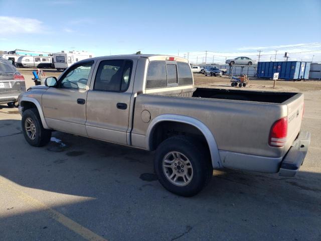 1B7HG48N82S633438 - 2002 DODGE DAKOTA QUAD SLT TAN photo 2