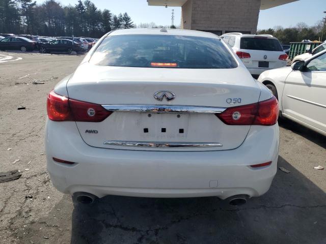 JN1BV7AR9FM404550 - 2015 INFINITI Q50 BASE Սպիտակ լուսանկար 6
