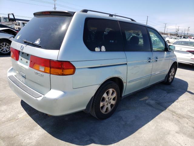 2HKRL18632H580394 - 2002 HONDA ODYSSEY EX TEAL photo 3