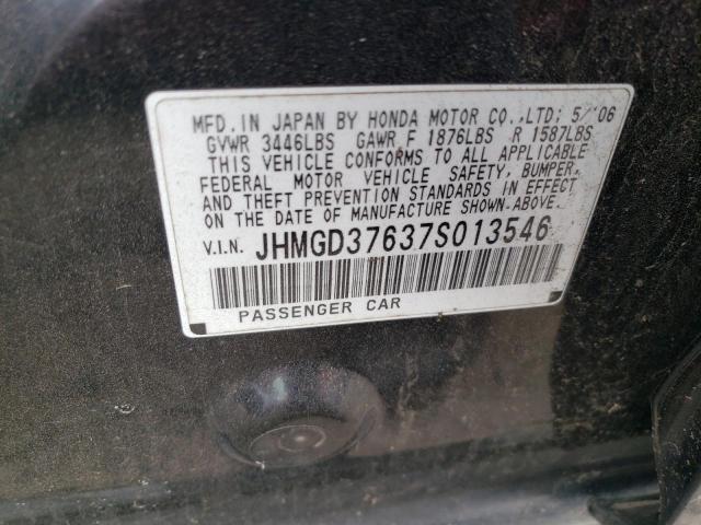 JHMGD37637S013546 - 2007 HONDA FIT S 黑色 照片 12