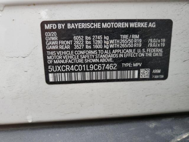 5UXCR4C01L9C67462 - 2020 BMW X5 SDRIVE 40I WHITE photo 14